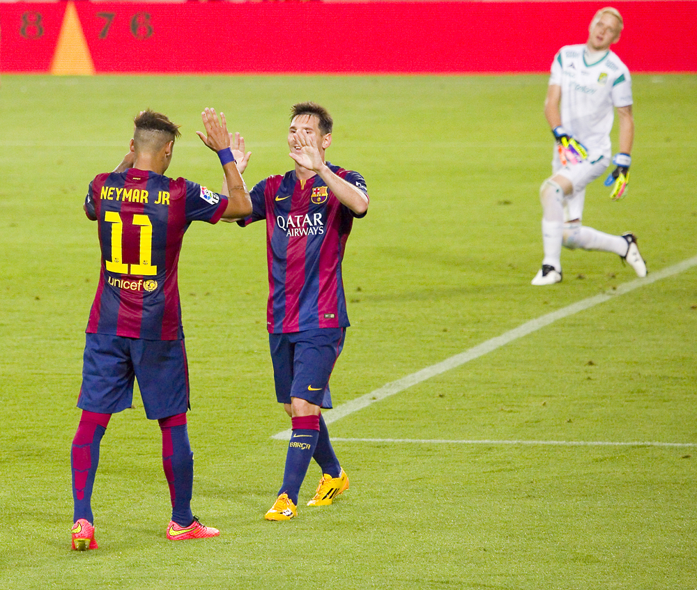 Neymar Junior und Leo Messi