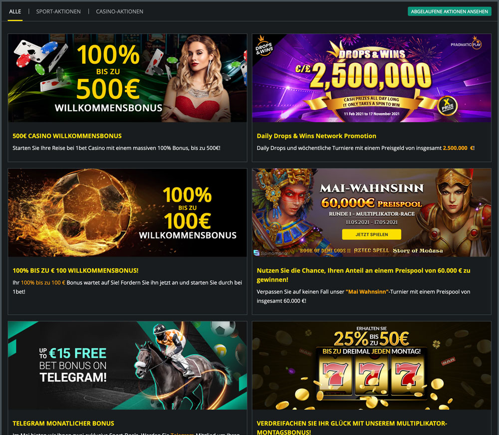 1Bet Promos