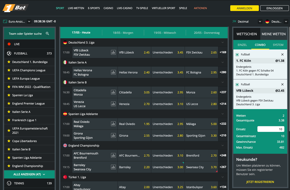 1Bet Website