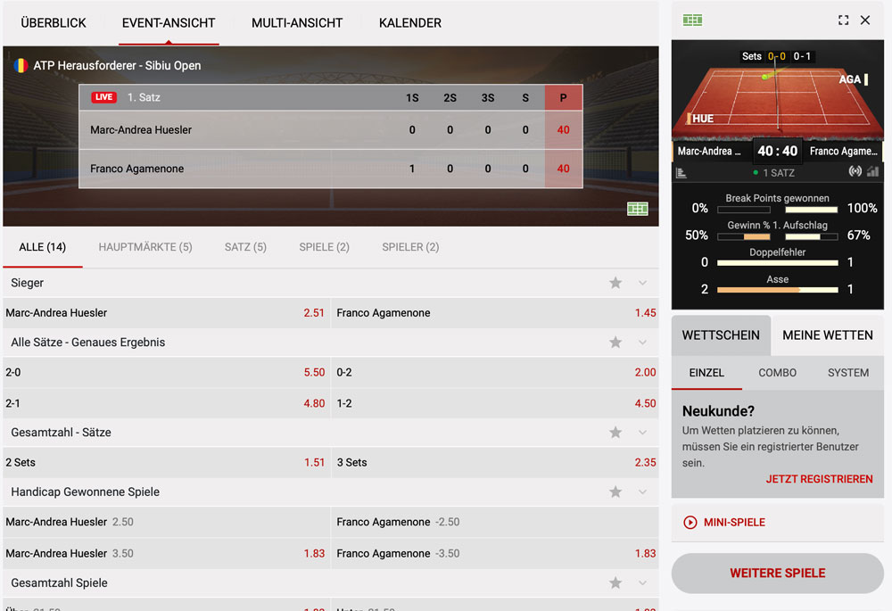 Dachbet Livewetten