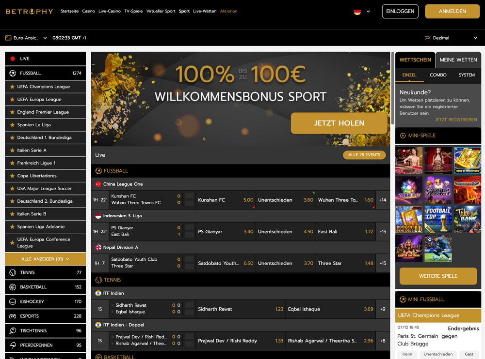 Betrophy Website
