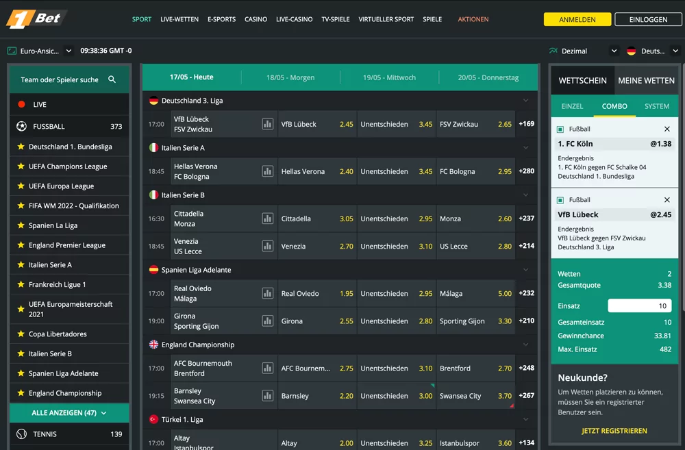 1Bet Website