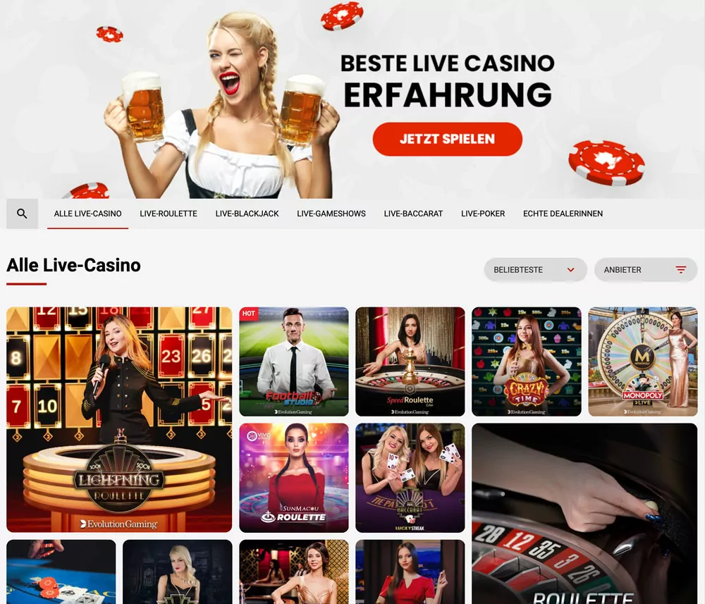 Dachbet Live Casino