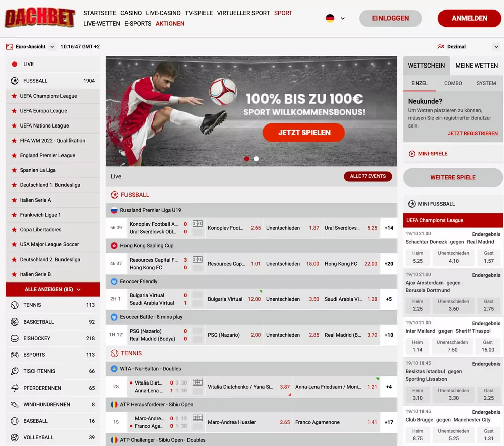 Dachbet Sportwetten
