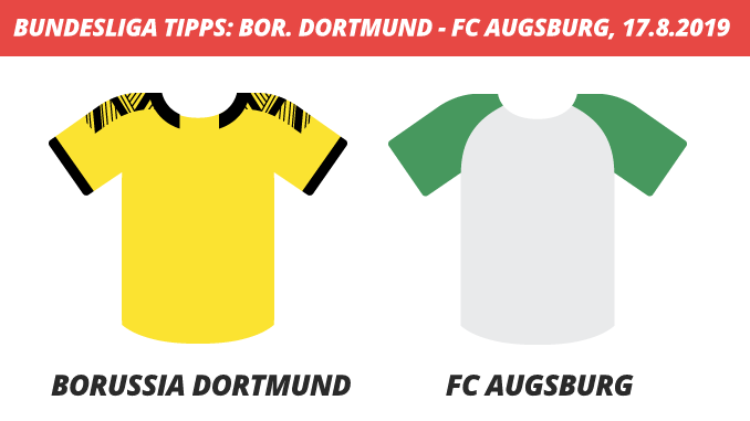 Bundesliga Tipps: Borussia Dortmund - FC Augsburg, 17.08.2019 (Prognose, Tipps & Quoten) Bundesliga Tipps: Borussia Dortmund - FC Augsburg, 17.08.2019 (Prognose, Tipps & Quoten)