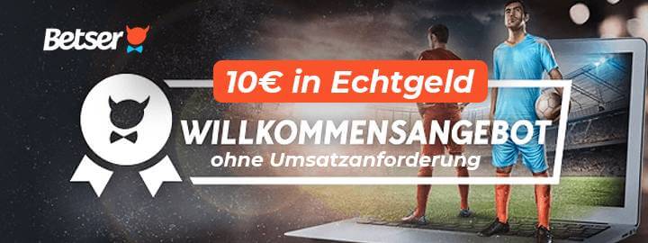 Betser Bonus – 10 Euro Gratisguthaben versüßen den Start