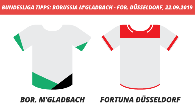 Bundesliga Tipps: Borussia M’Gladbach – Fortuna Düsseldorf, 22.09.2019 (Prognose, Tipps & Quoten)