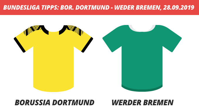 Bundesliga Tipps: Borussia Dortmund – SV Werder Bremen, 28.09.2019 (Prognose, Tipps & Quoten)