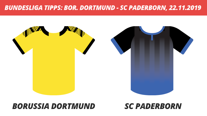 Bundesliga Tipps: Borussia Dortmund – SC Paderborn, 22.11.2019 (Prognose, Tipps & Quoten)