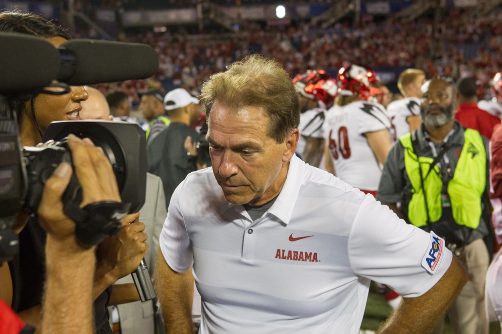 Alabamas Cheftrainer beim Iron Bowl