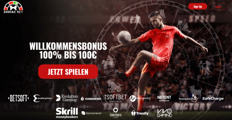 ZodiacBet Bonus: 100 Euro Neukundenbonus mitnehmen