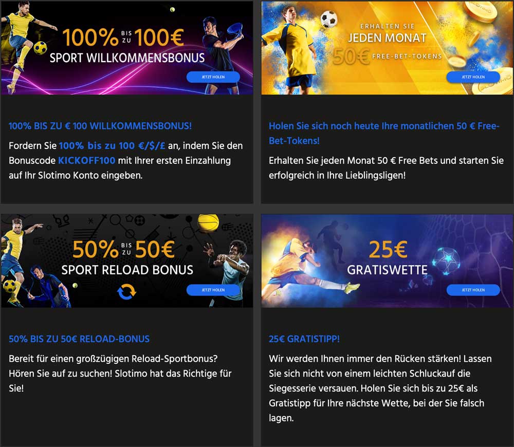 Slotimo Aktionen