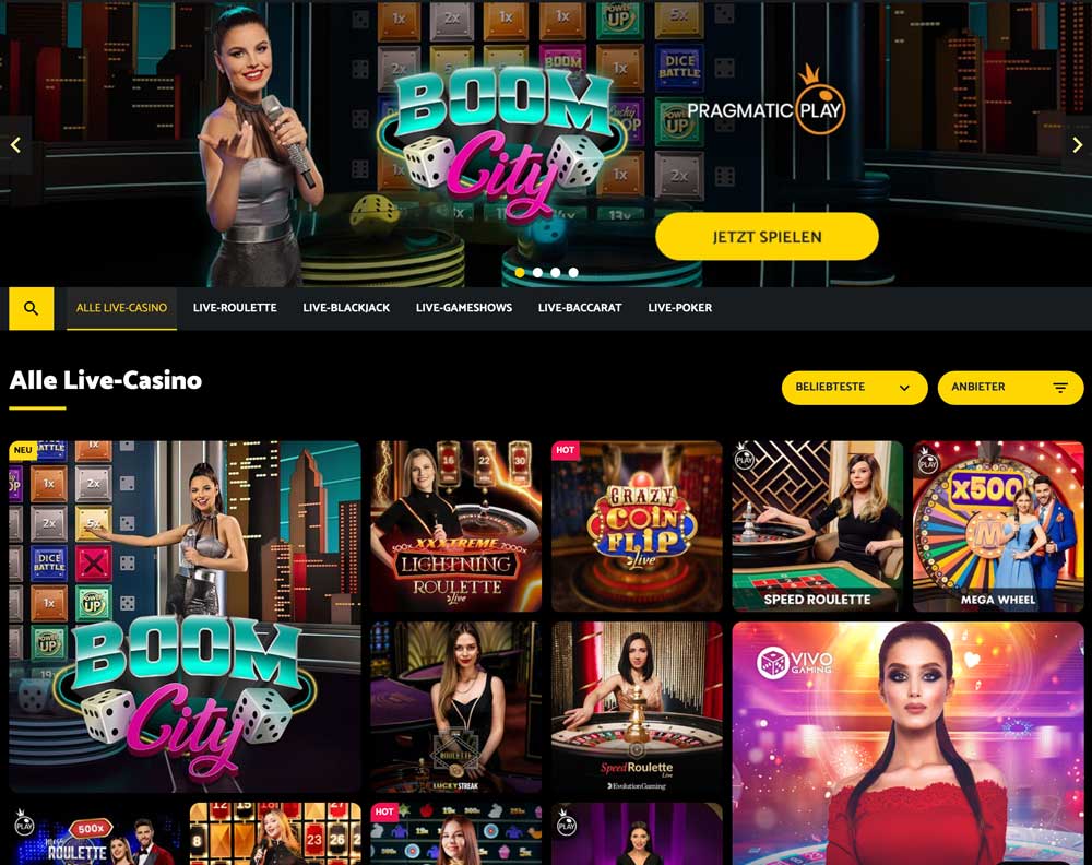 PalmSlots Live Casino