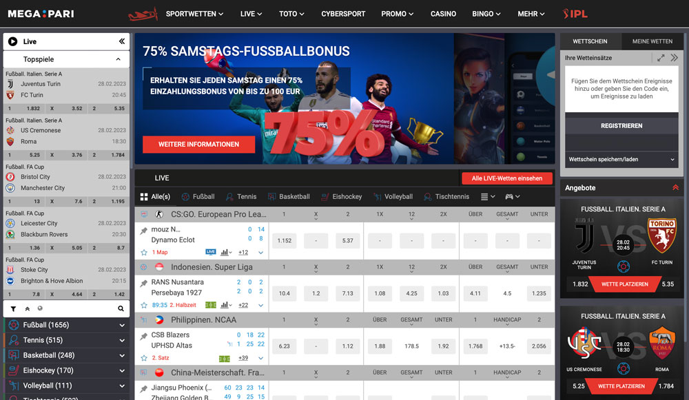 Megapari Website