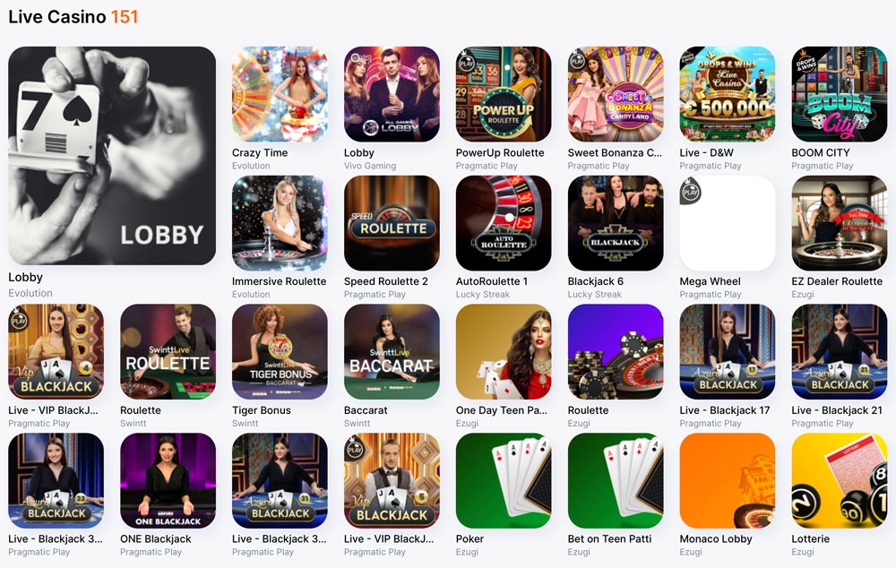 Vulkanbet Live Casino