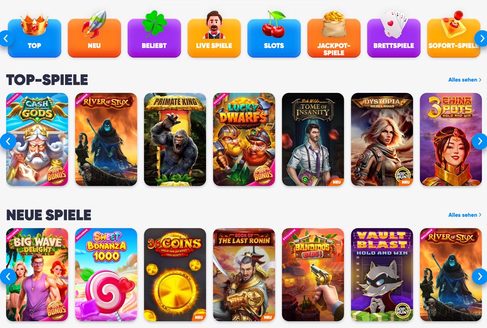 Cazimbo Casino Bereich