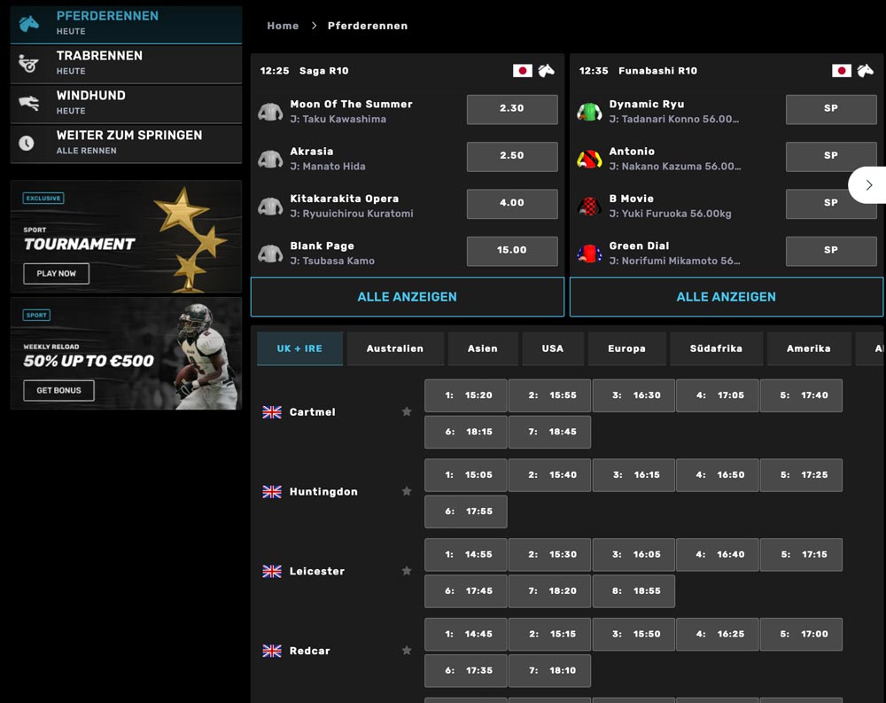 Sportuna Pferderennen