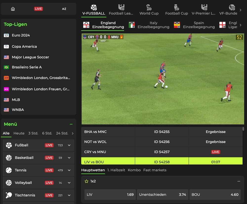 Betovo Virtueller Sport