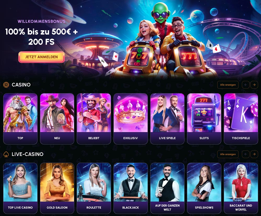 Casinobereich Novajackpot