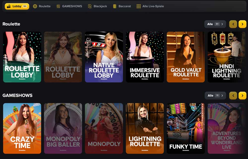 Betswap Livecasino