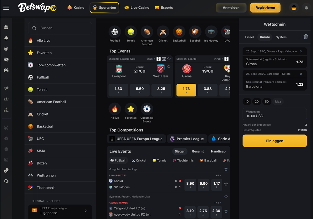 Betswap Website