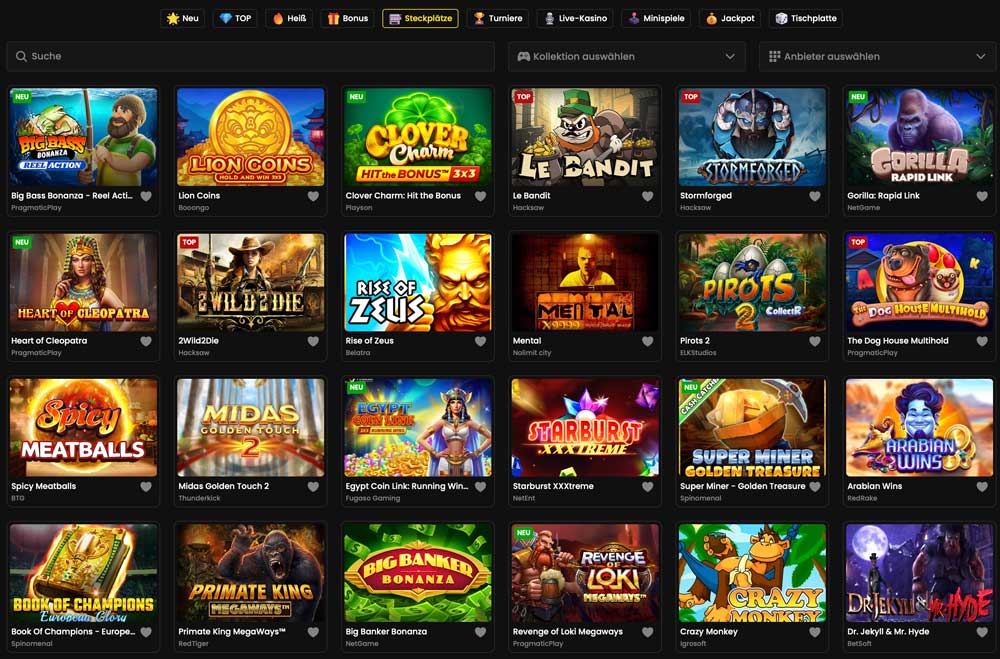 Blitzbet Spielautomaten