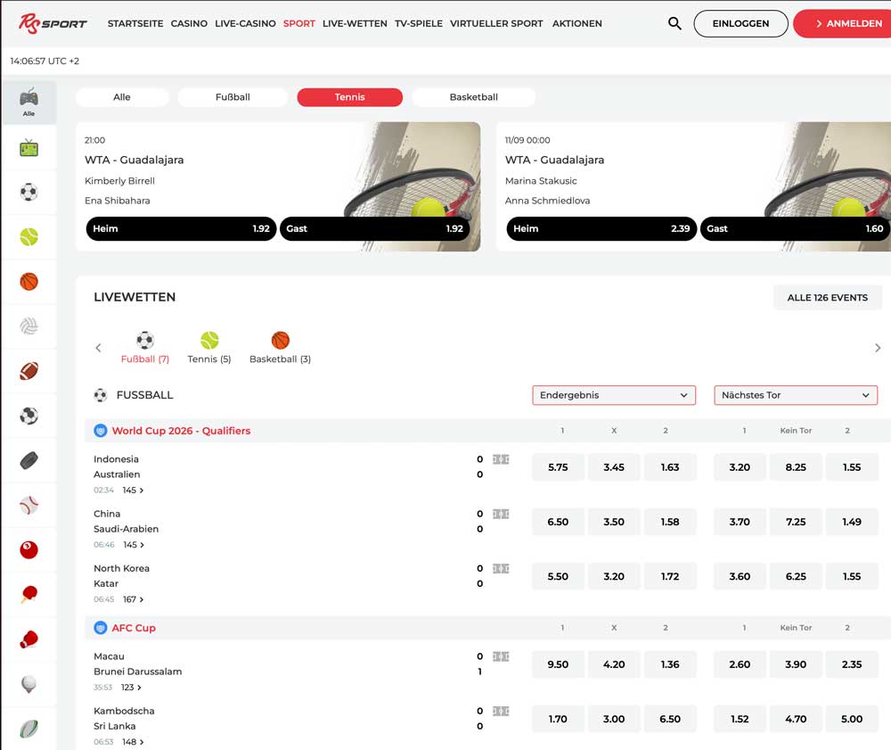 RealSpin Sportwettenportal