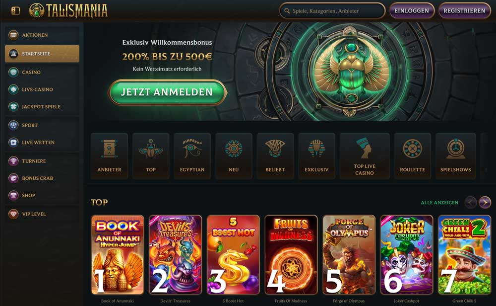 Talismania Website