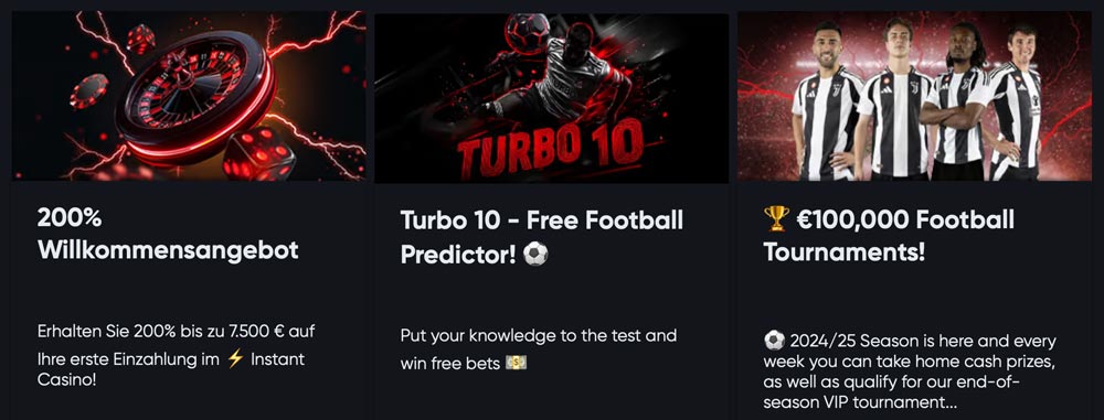 Instant Casino Bonusaktionen