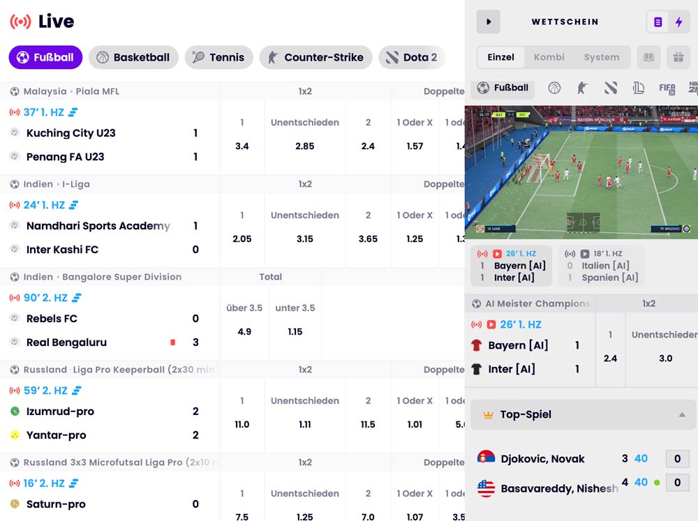 Winnerz Livewetten