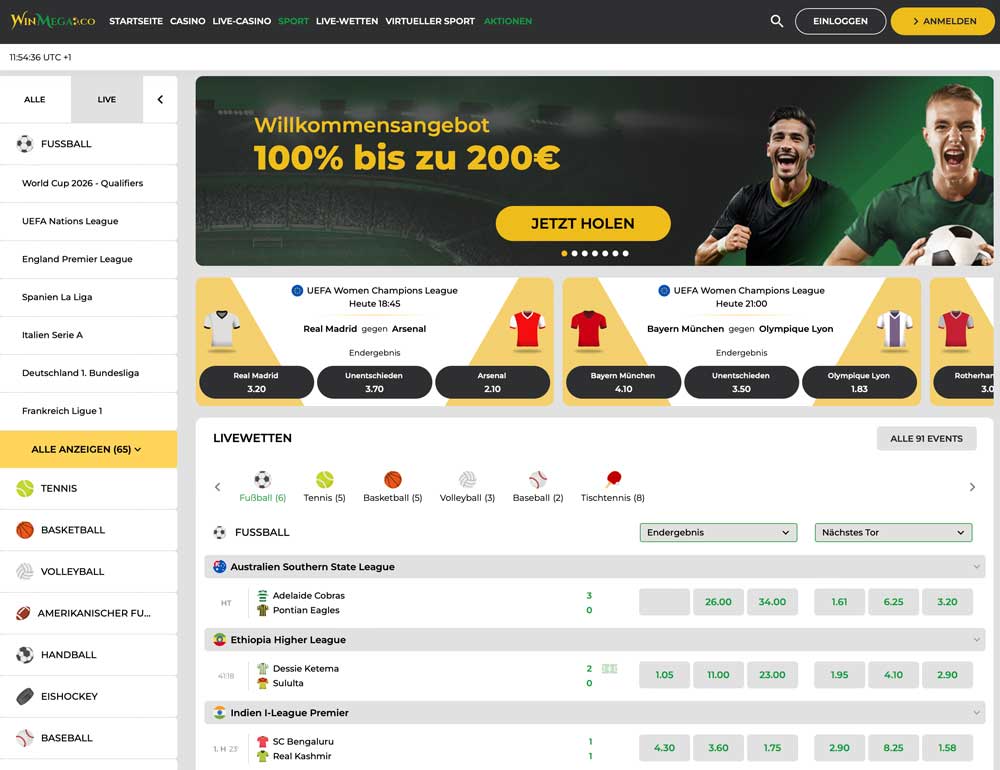 WinMega Sportwetten