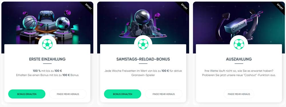 GranaWin Sportwetten Bonus Angebot