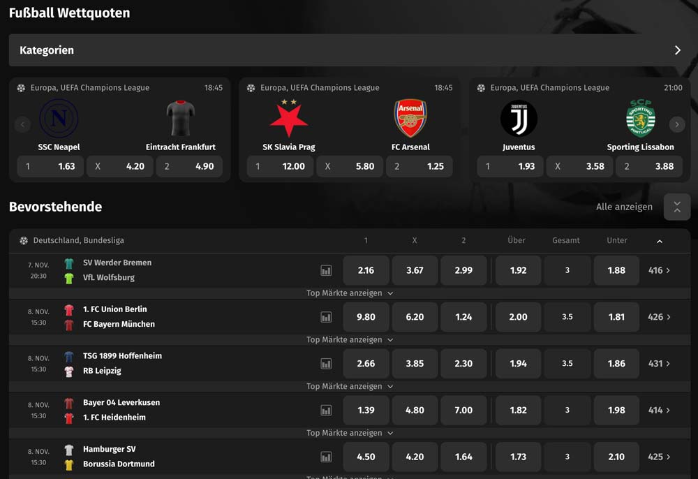 Fortuneplay Fußball-Wetten