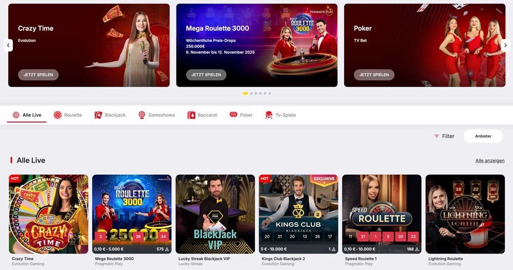 MonoPlay Casino Bereich
