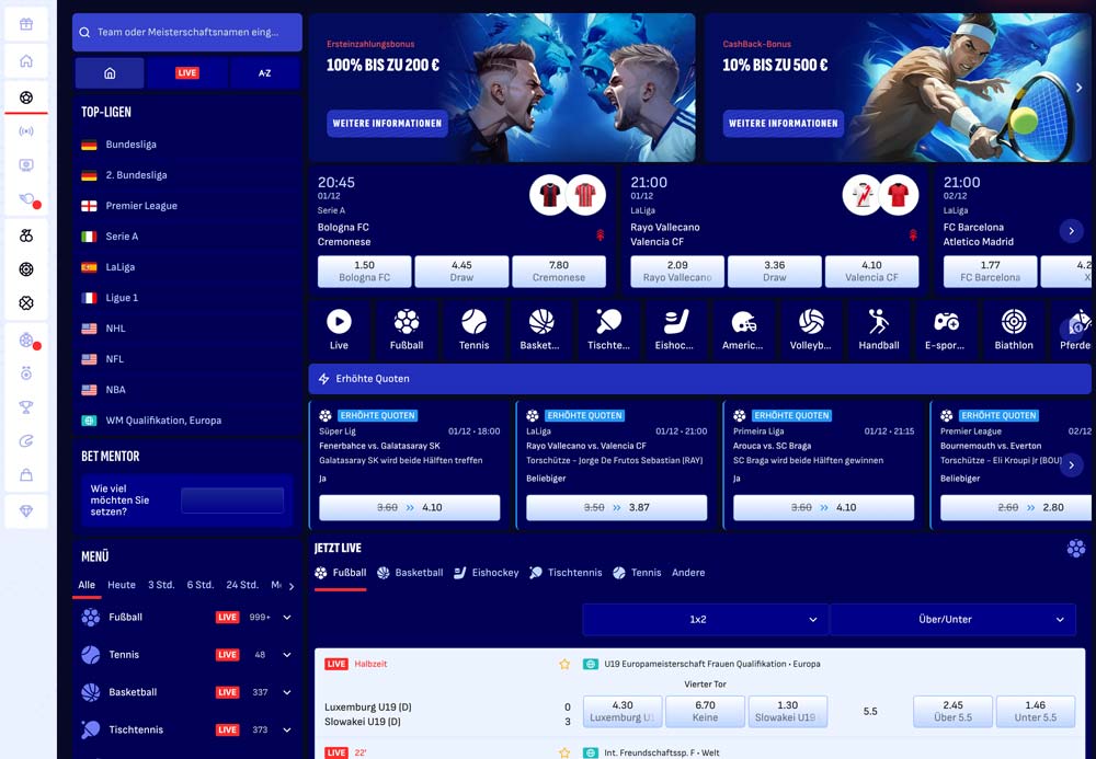 Bankonbet Sportwetten