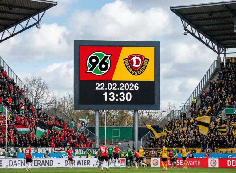 Hannover 96 – Dynamo Dresden live im TV und Livestream (22.02.202)
