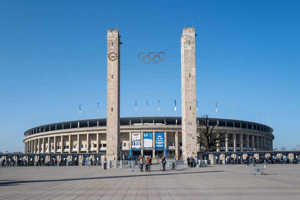 Stadion auf dem Wurfplatz im Berliner Olympiapark