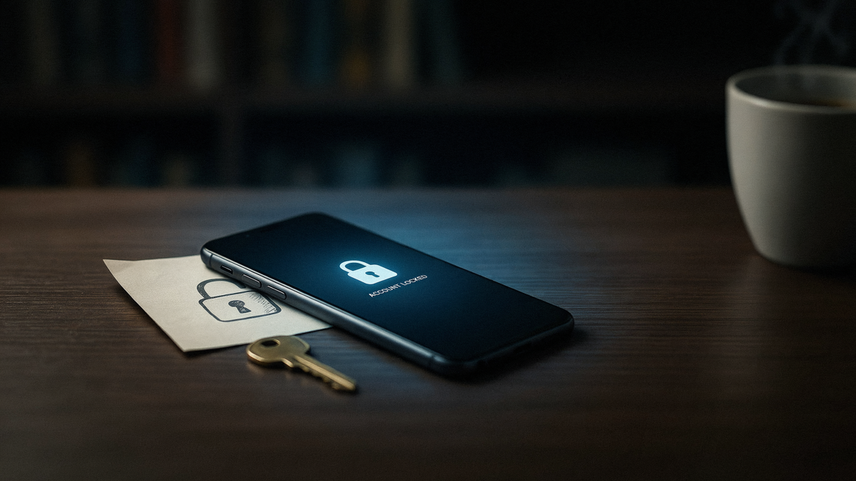 Smartphone mit Schloss-Symbol als Sinnbild für eine OASIS Sperre bei Online Casinos