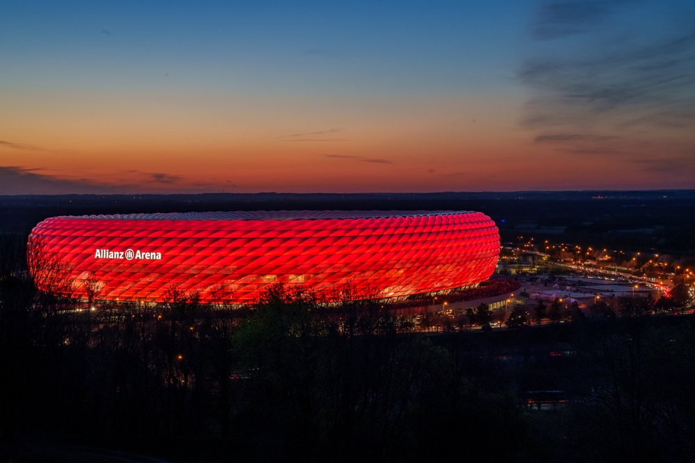 Allianz Arena in München, wo Bayern die letzten vier Heimspiele gegen Union ohne Gegentor gewann