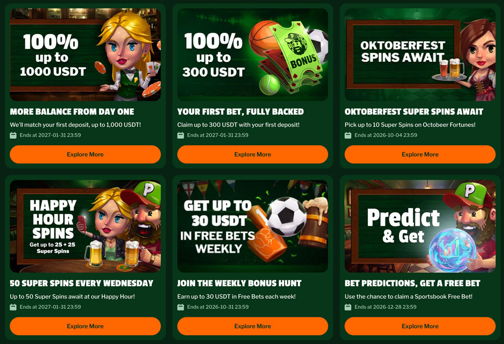PUBS Bonusaktionen