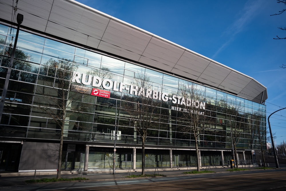 Rudolf-Harbig-Stadion in Dresden, wo Hertha im April 2026 mit 1:0 gewann