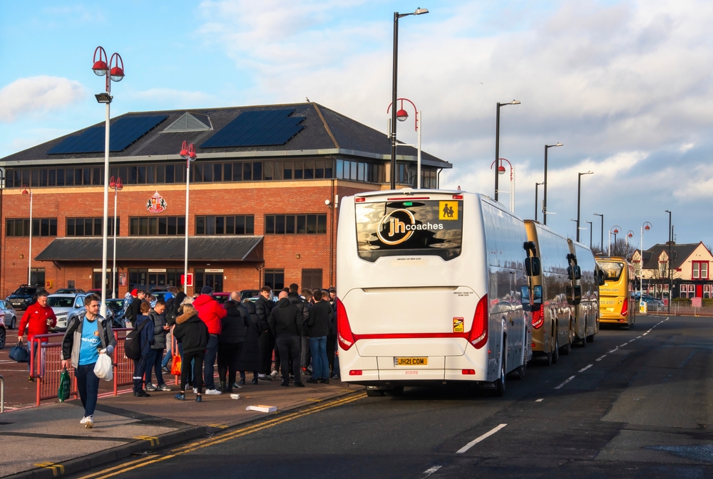 Anhänger von Sunderland am Spieltag vor dem Stadium of Light