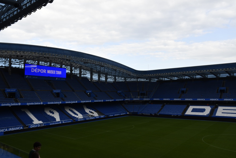Innenraum des Estadio ABANCA-Riazor in A Coruña, Spielort von Deportivo gegen UD Levante