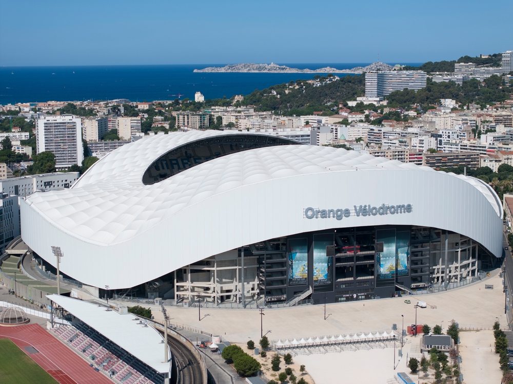 Stade Vélodrome in Marseille, Spielort von Olympique Marseille gegen AC Le Havre