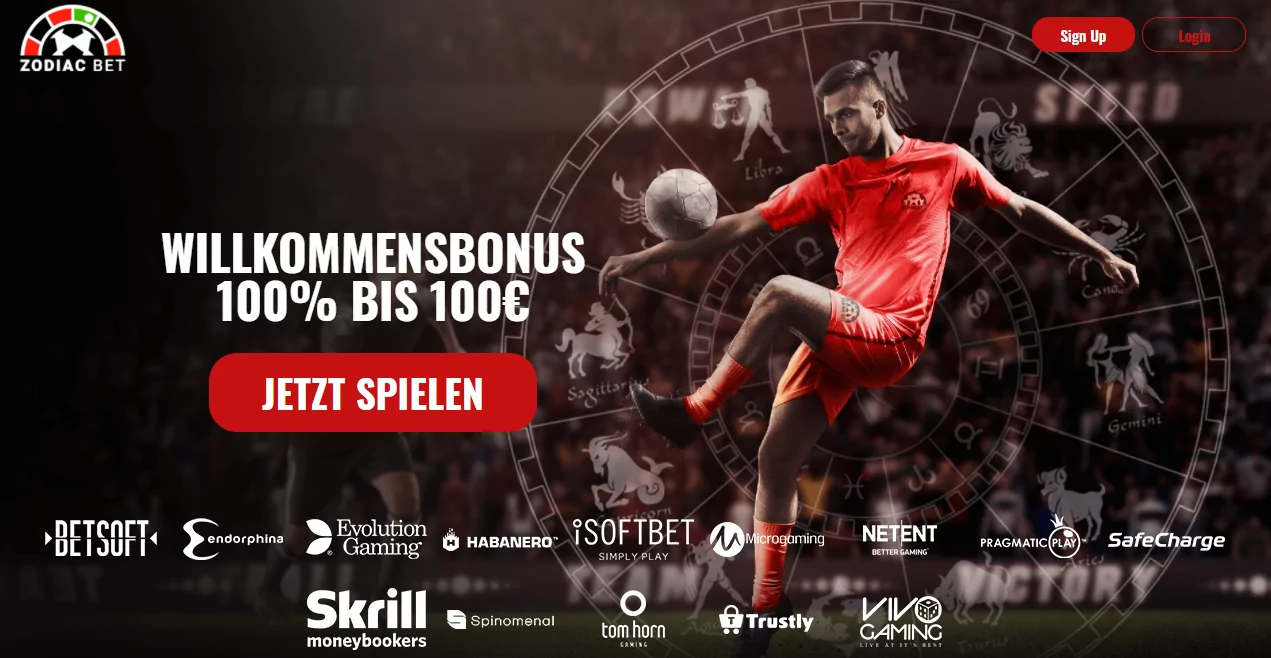 ZodiacBet Bonus: 100 Euro Neukundenbonus mitnehmen