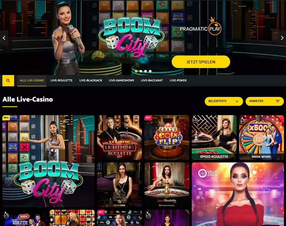 PalmSlots Live Casino