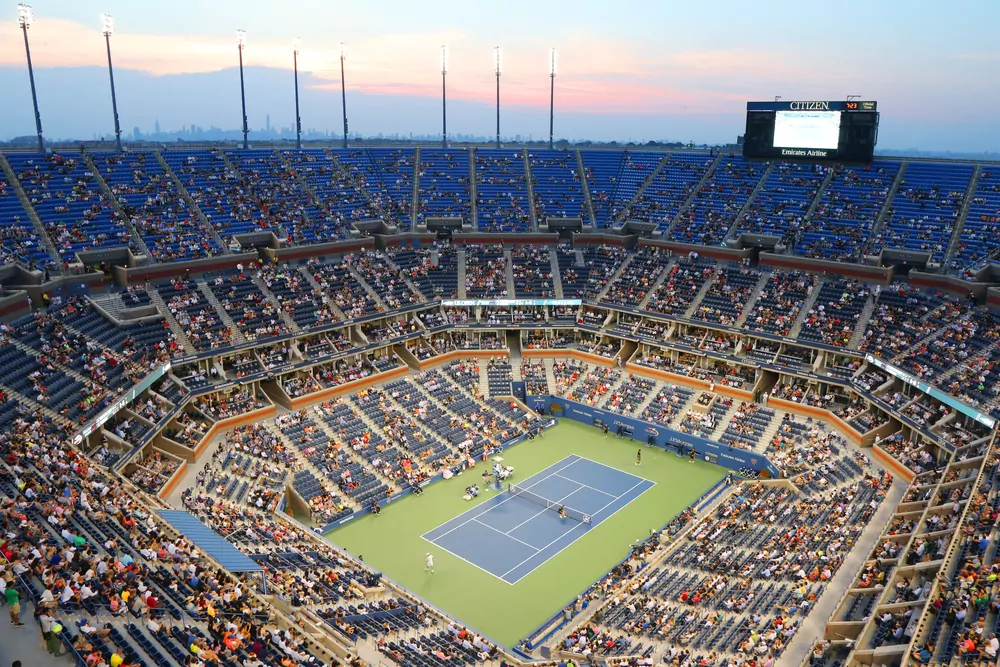 Arthur Ashe Stadium bei den US Open in New York