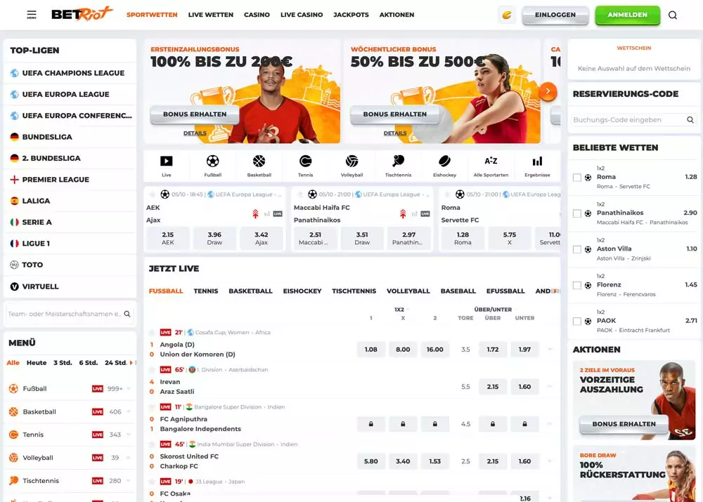 BetRiot Website