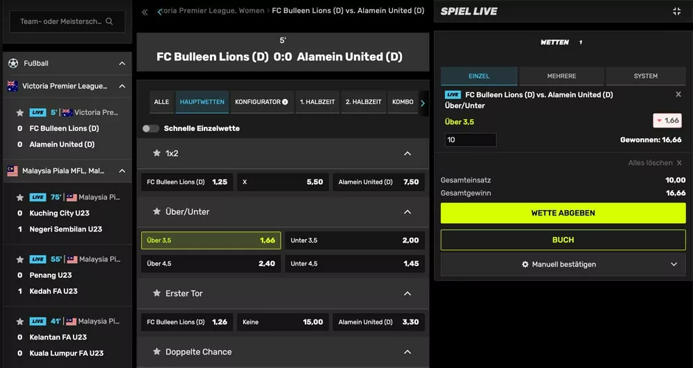 Sportuna Livewetten