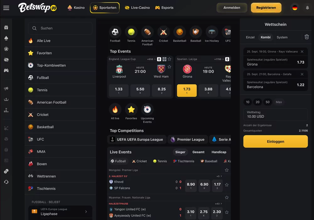 Betswap Website
